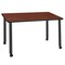 Regency Kee Mobile Tables, 48 W, 24 L, 29 H, Wood, Metal Top, Cherry MTC4824CHBK - alternate 1
